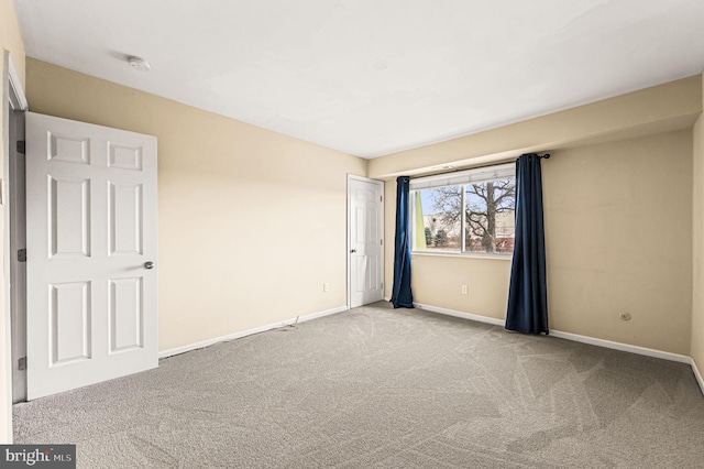 view of carpeted empty room