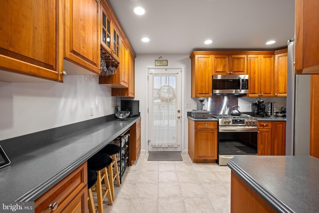 kitchen featuring stainless steel appliances