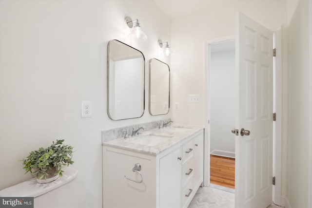 bathroom featuring vanity