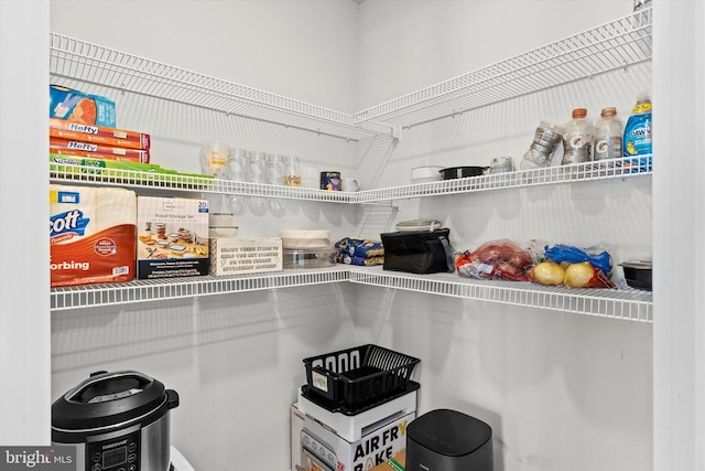 view of pantry