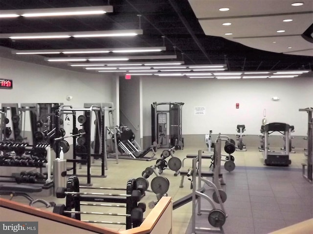 view of gym