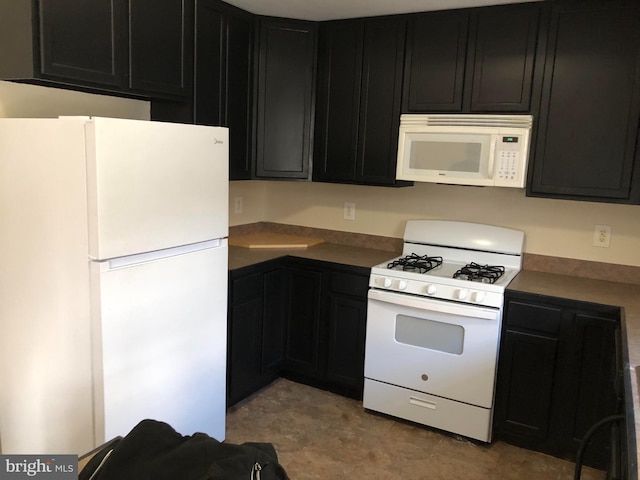 kitchen featuring white appliances