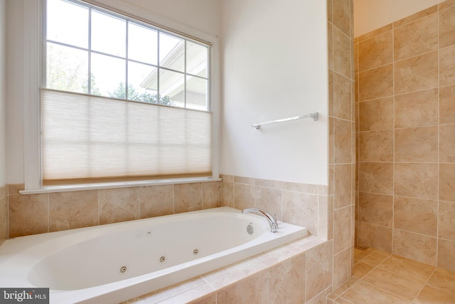 full bath featuring a jetted tub