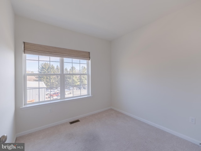 view of carpeted empty room