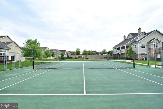 view of tennis court