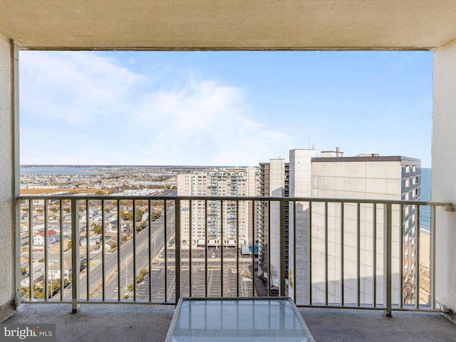 view of balcony