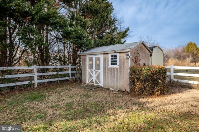 view of outbuilding