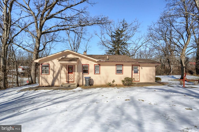 view of ranch-style home