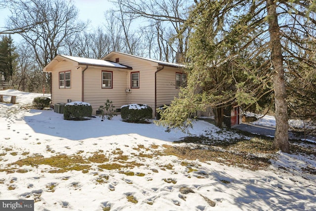 exterior space with central AC unit