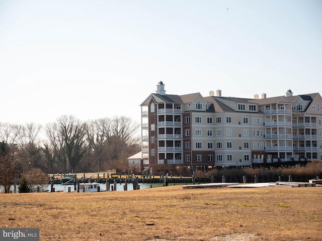 view of property featuring a water view