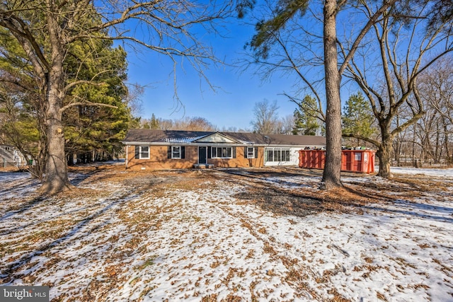 view of ranch-style home