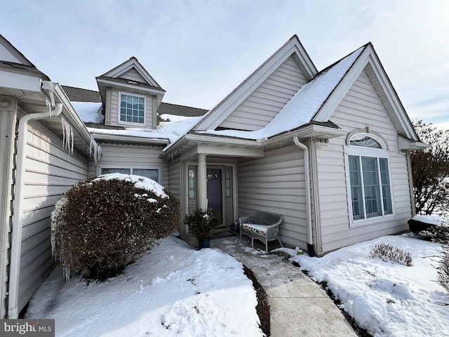 view of front of home