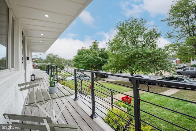 view of balcony