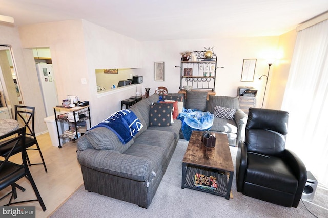 living room featuring hardwood / wood-style floors