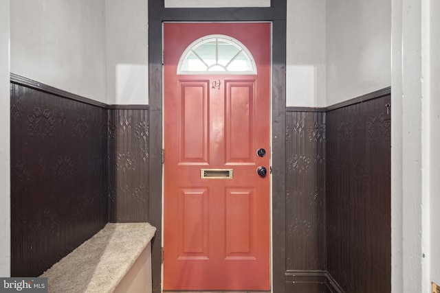 view of entrance foyer