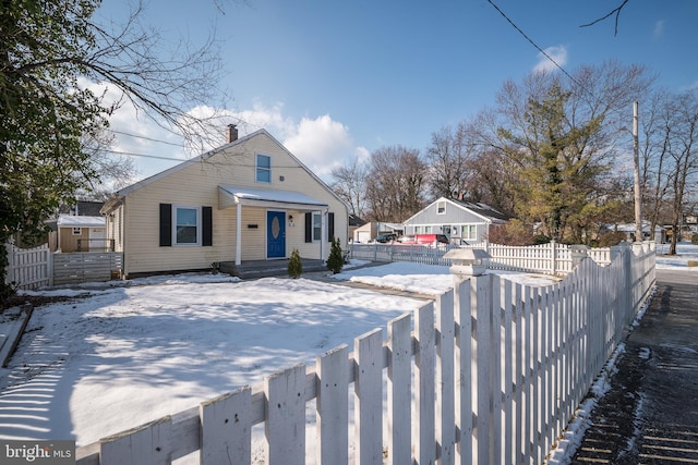 view of bungalow-style home