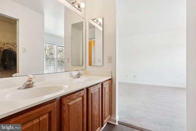 bathroom with vanity