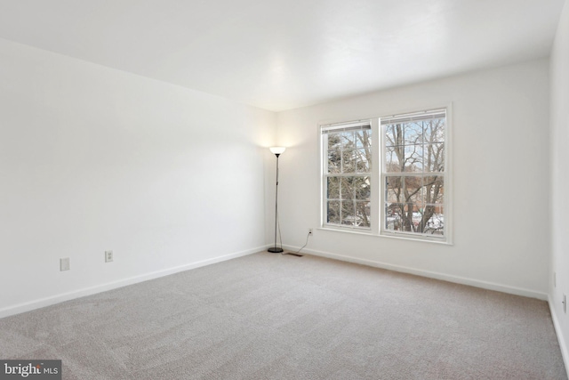 empty room with light carpet