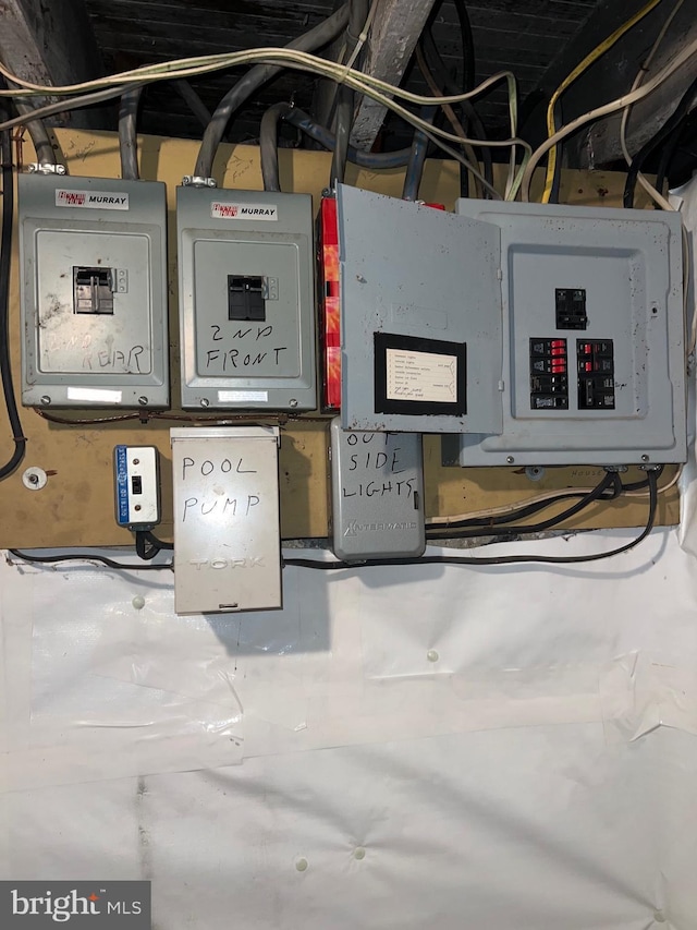 utility room with electric panel