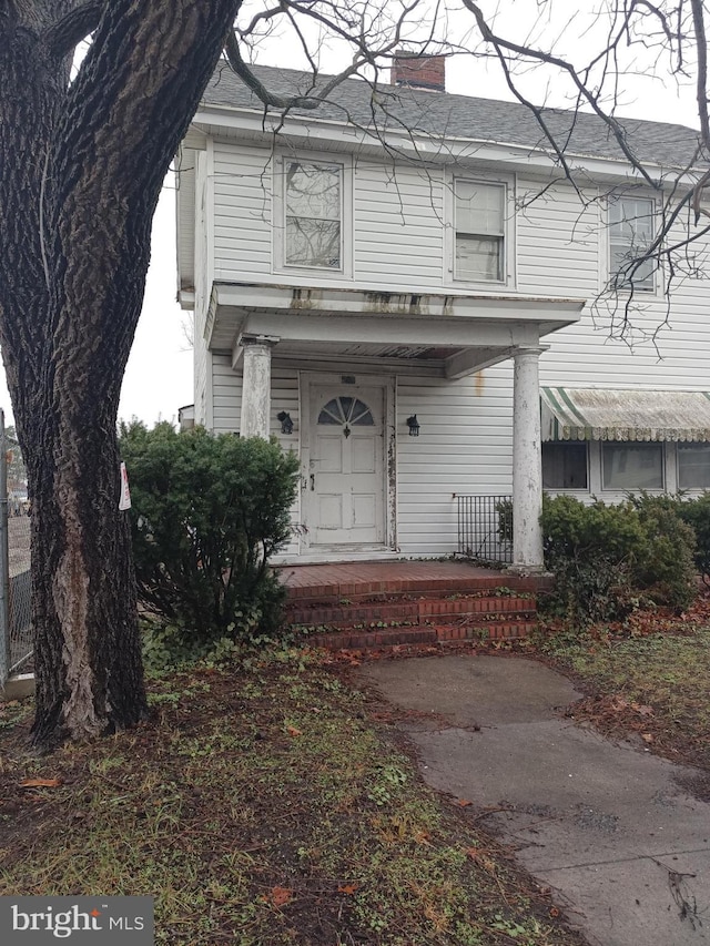 view of front of home