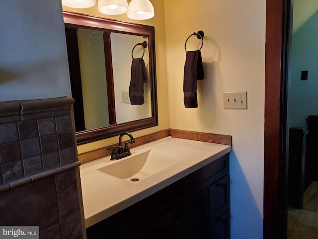 bathroom with vanity