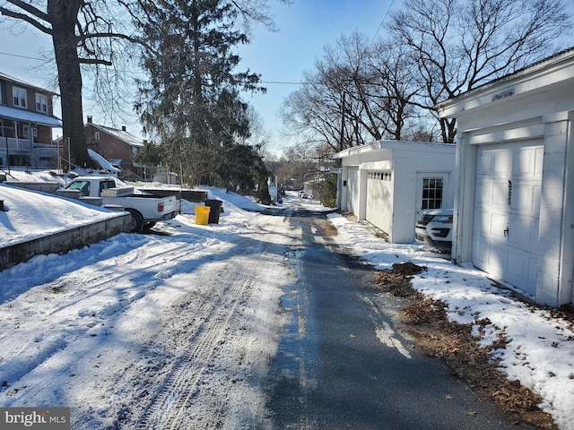 view of road