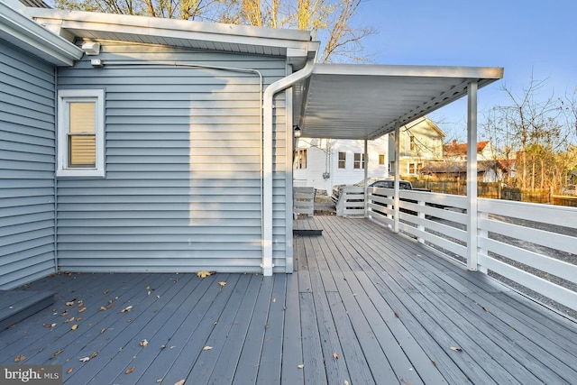 view of wooden terrace