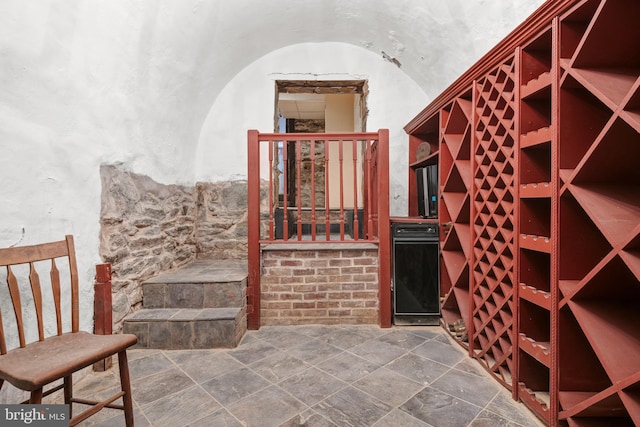 view of wine room