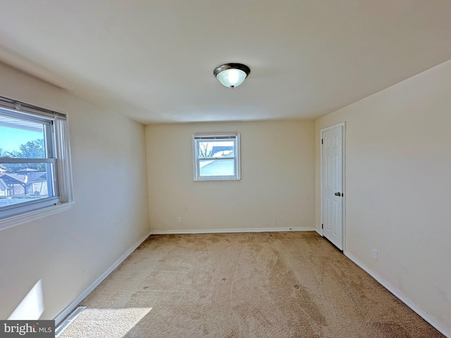 view of carpeted empty room