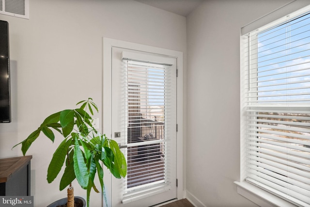 view of doorway to outside