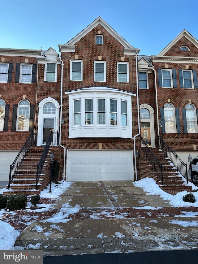 view of property with a garage