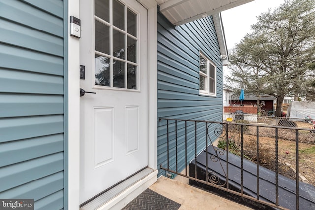 view of entrance to property