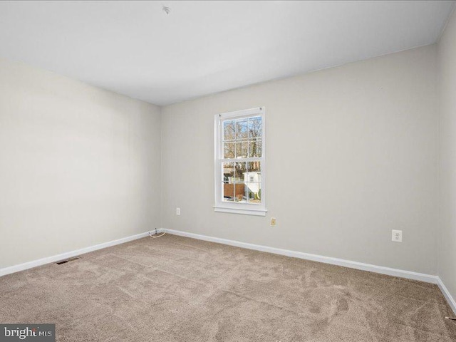 view of carpeted empty room