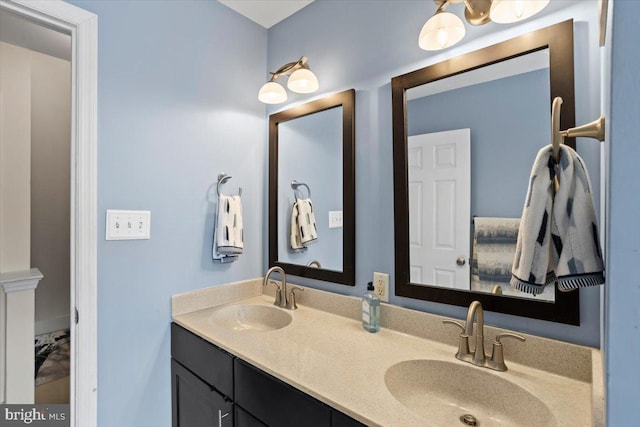 bathroom featuring vanity