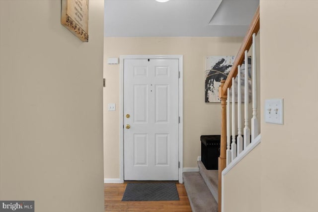 entryway featuring light wood-type flooring