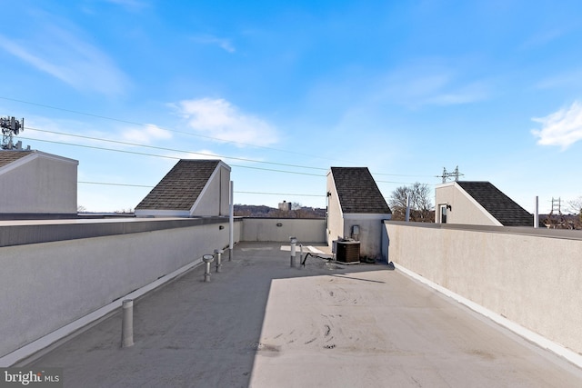 view of patio / terrace with central AC