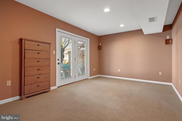 view of carpeted empty room