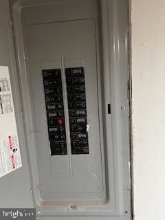 utility room with electric panel