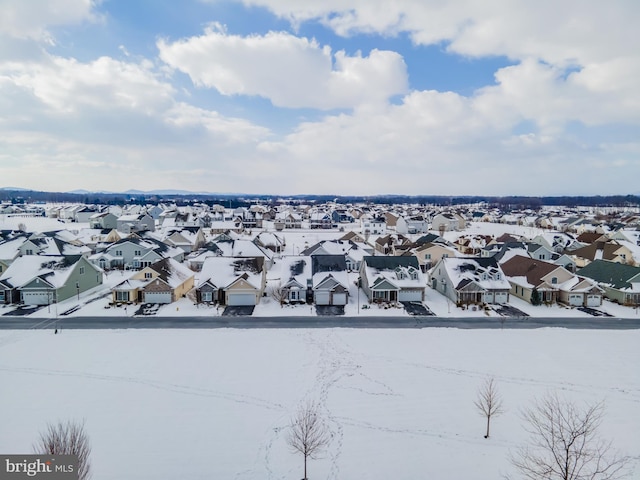 birds eye view of property featuring a residential view