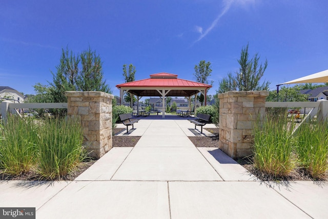 surrounding community featuring a gazebo