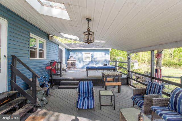432 Swartley Rd, Hatfield, PA 19440 - deck featuring an outdoor living space