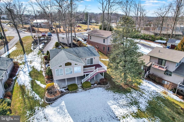 birds eye view of property