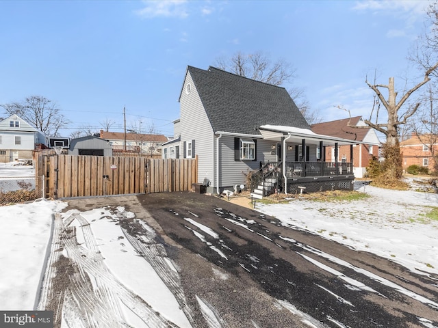 bungalow with a porch