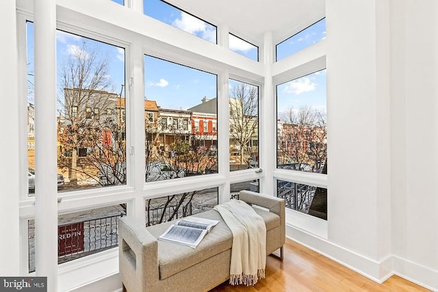 view of sunroom