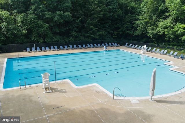 view of pool