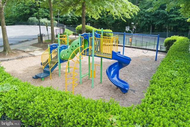 view of jungle gym