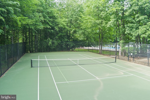 view of tennis court