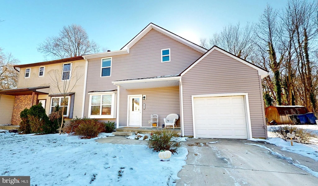 view of front of house featuring a garage