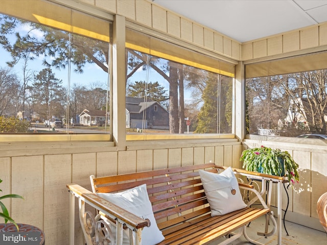 view of sunroom / solarium