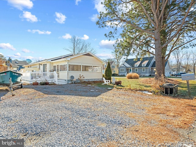 view of front of property